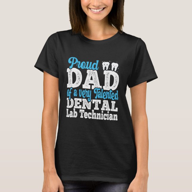 Camiseta Mens Proud Dad Of Orthodontic Laboratory Dental La (Anverso)