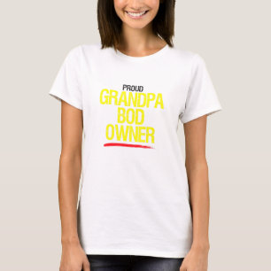 Camiseta Mens Proud Grandpa Bod Owner Weightlifter Gag Exer