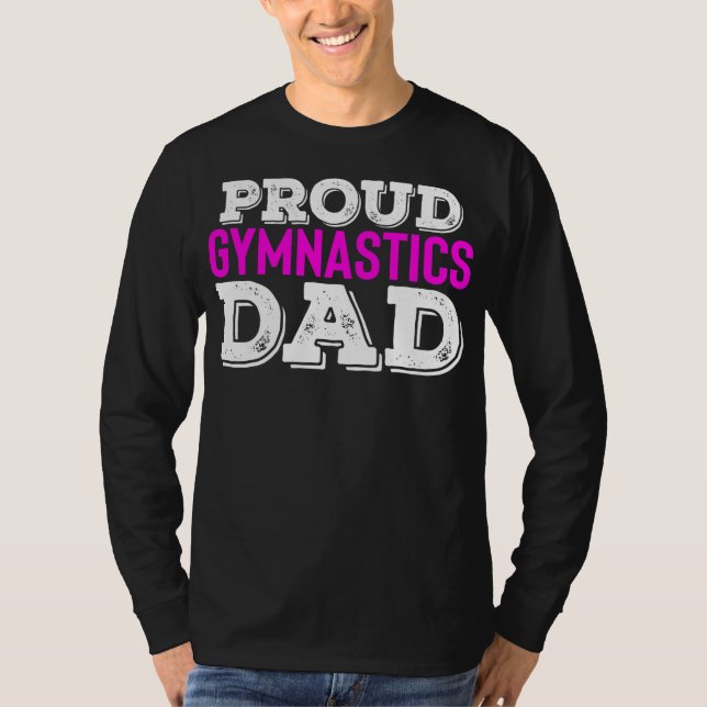 Camiseta Mens Proud Gymnastics Dad Gift for Men Funny (Anverso)