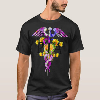 Camiseta Mens PTA Auxiliar de Terapia Física Regalos Medica