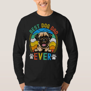 Camiseta Mens Pug Mejor Perro Papá Nunca