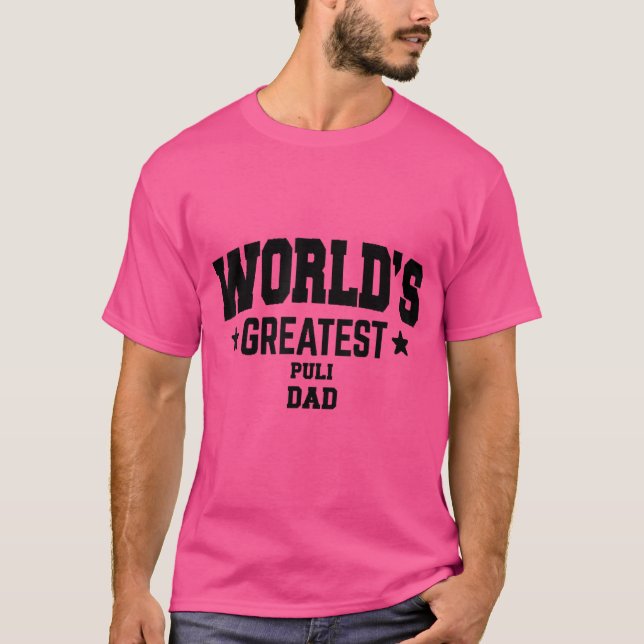 Camiseta Mens Puli Dog Dad (Anverso)