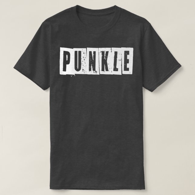 Camiseta Mens Punk Uncle AKA Punkle  (Diseño del anverso)