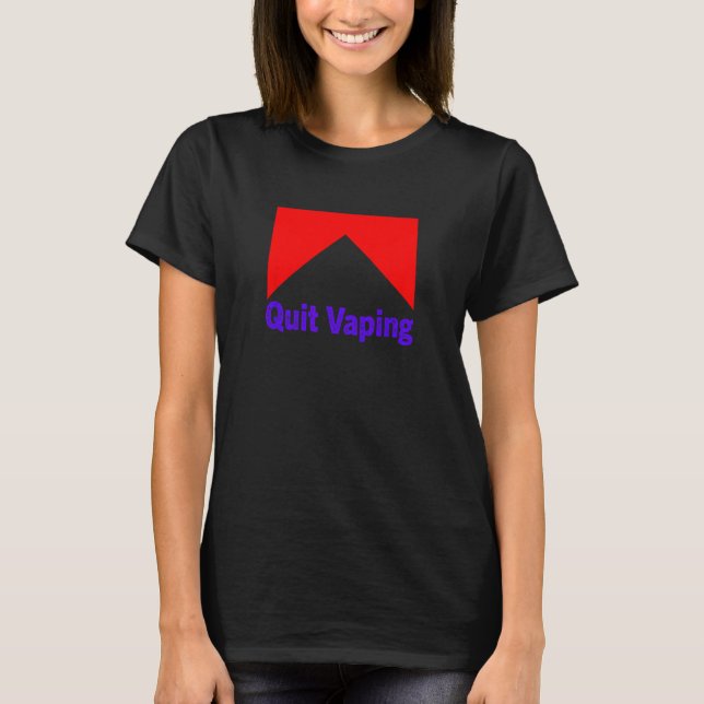 Camiseta Mens Quit Vaping Be A Man (Anverso)