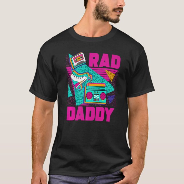 Camiseta Mens Rad Daddy 90s Aesthetic Nostalgia 1990's Retr (Anverso)