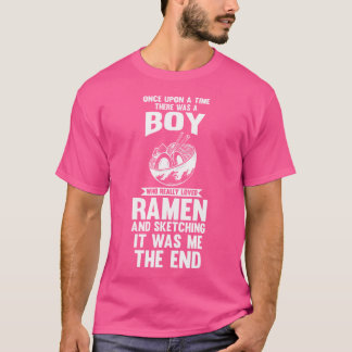 Camiseta Mens Ramen Y Sketching
