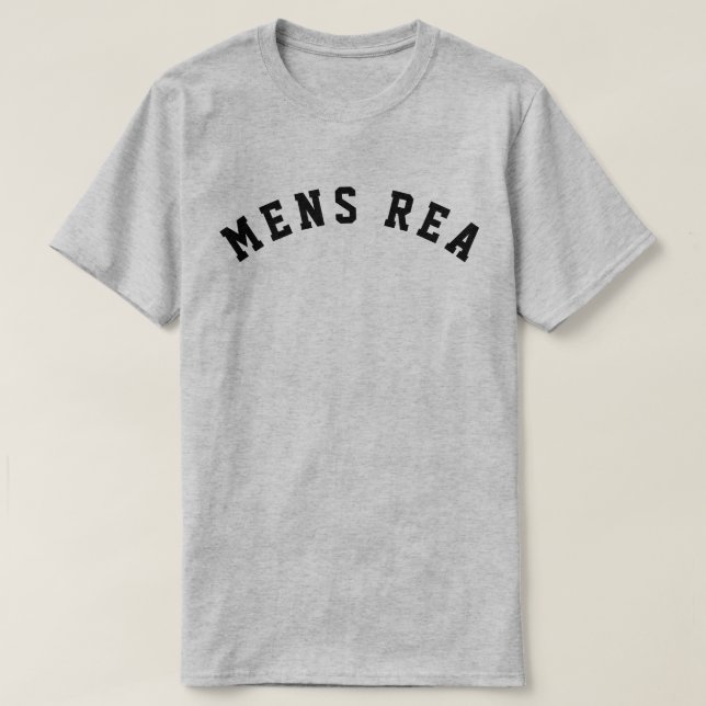 Camiseta Mens Rea (Diseño del anverso)