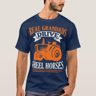 Camiseta Mens Real Grandads conducir rueda tractor de cabal