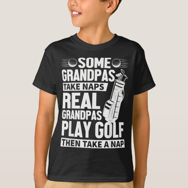 Camiseta Mens Real Grandpas Juegan Golf Gracioso Abuelo Gi (Anverso)