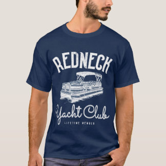 Camiseta Men's Redneck Yacht Club Pontoon Boat T-Shirt