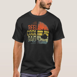 Camiseta Mens Reel Cool Dad Fisherman Daddy Father Day  Fis