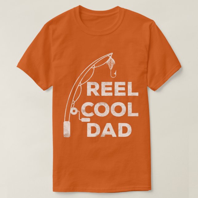 Camiseta Mens Reel Cool Dad  Fishing Daddy Father's Day Shi (Diseño del anverso)