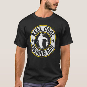 Camiseta Mens Reel Cool Fishing Dad Fisherman Grandpa Bass