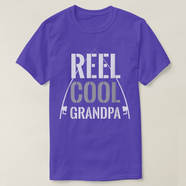 Camiseta Mens Reel Cool Grandpa Fishing Grandfather Gift Fi (Diseño del anverso)