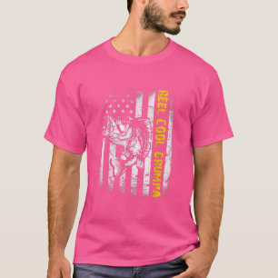 Camiseta Mens Reel Cool Grumpa FishingFunny Fish Vintage