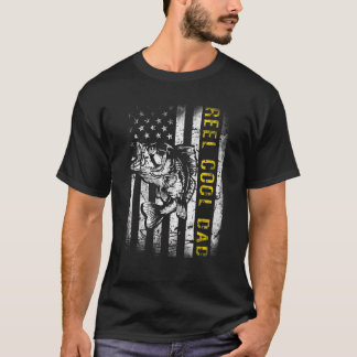 Camiseta Mens Reel Guay Dad Bandera Americana