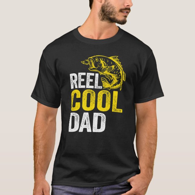 Camiseta Mens Reel Guay Dad Bass Fish Grandpa Fishman Dad (Anverso)