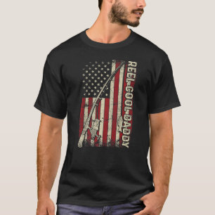 Camiseta Mens Reel Guay Daddy Bandera Estadounidense Rod US