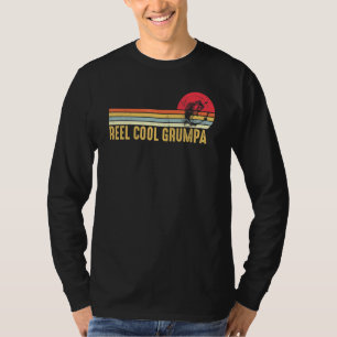 Camiseta Mens Reel Guay Grumpa Pesca Vintage