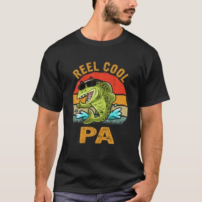 Camiseta Mens Reel Guay Pa Fisher Vinatge Daddy D (Anverso)