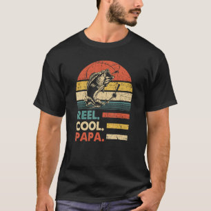 Camiseta Mens Reel Guay Papa Pescando carne divertida