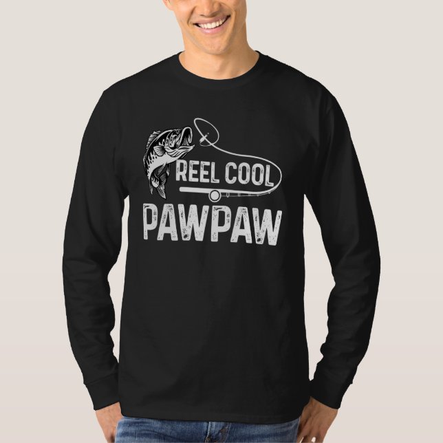 Camiseta Mens Reel Guay Papaw Para Papi Padre Pescador De E (Anverso)
