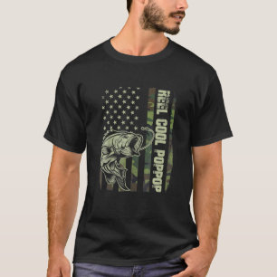 Camiseta Mens Reel Guay Poppop Camuflaje Bandera Americana