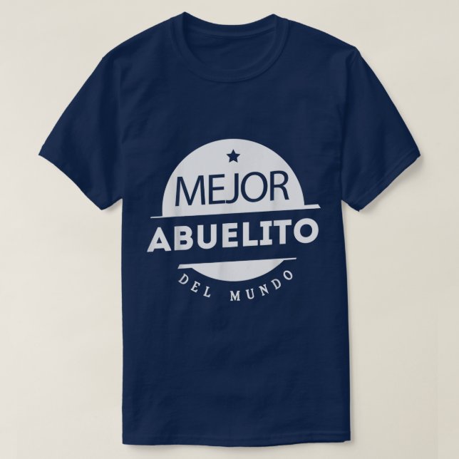 Camiseta Mens Regalo para Abuelo Mejor Abuelito del Mundo C (Diseño del anverso)
