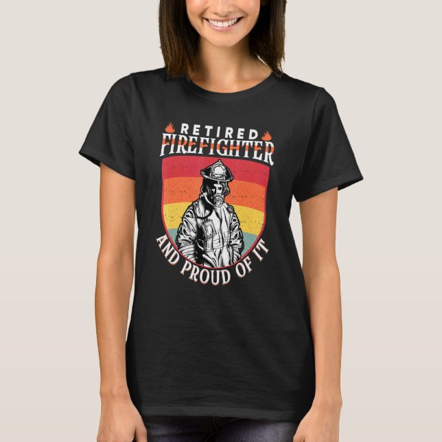 Camiseta Mens Retired Firefighter And Proud Of It For Ex Fi (Anverso)