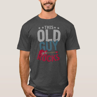 Camiseta Mens Retired Guitarist Rock Music Guitar Player