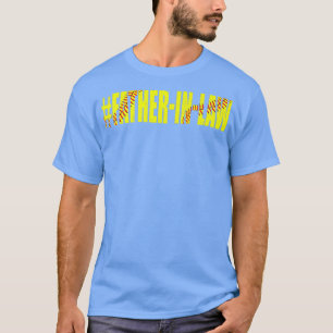 Camiseta Mens Retro Father's Day Softball FatherInLaw Softb