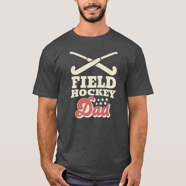 Camiseta Mens Retro Field Hockey Dad  (Anverso)