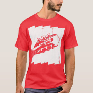 Camiseta Mens Retro Guitar Acoustic Guitar Player818