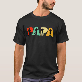 Camiseta Mens Retro Mecánico Papá Mecánico