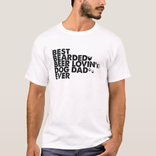 Camiseta Mens Retro Mejor Cerveza Con Cabeza Lovin Perro Pa