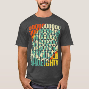 Camiseta Mens Retro Onehundredandeighty 180 Triple 20