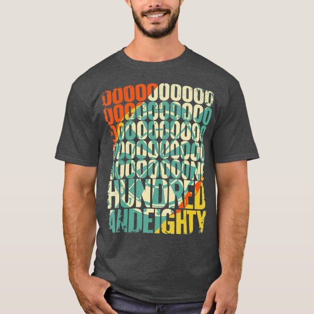 Camiseta Mens Retro Onehundredandeighty 180 Triple 20 (Anverso)