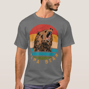 Camiseta Mens Retro Papa Bear