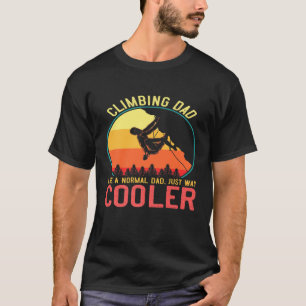Camiseta Mens Rock Climbing Dad Retro Mountain Climber Fath