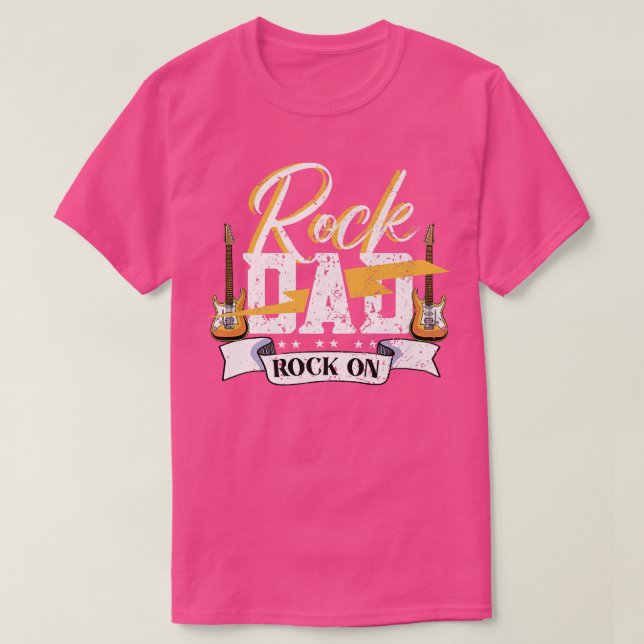 Camiseta Mens Rock DadElectronic Rock Guitar 896 (Diseño del anverso)