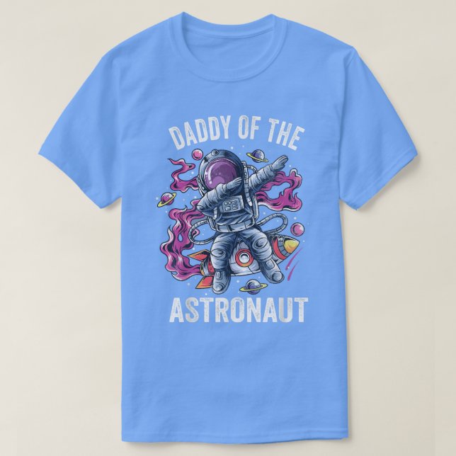 Camiseta Mens Rocket Father Dad Daddy Man FaAstronaut  (Diseño del anverso)