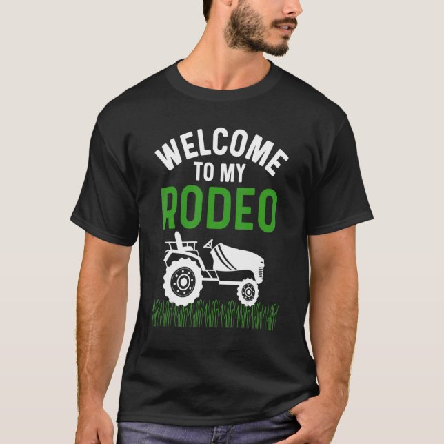 Camiseta Mens Rodeo Dad Lawn Mowing  Landscaper Stuff Yard  (Anverso)