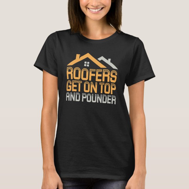 Camiseta Mens Roofer Mens Roofing  Roofer (Anverso)