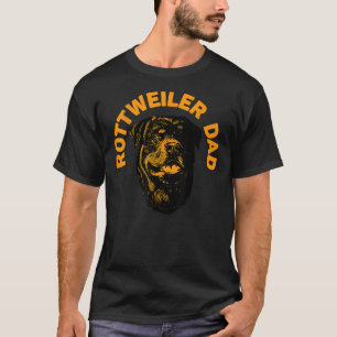 Camiseta Mens Rottweiler Rottie Dad Daddy Padre
