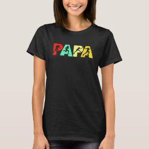 Camiseta Mens Rugby Dad Retro Papa Rugby