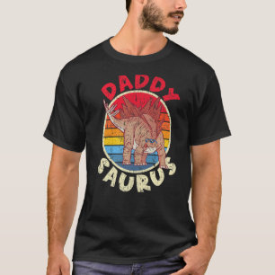 Camiseta Mens Saurus Daddy I Stegosaurus Stenops I Family
