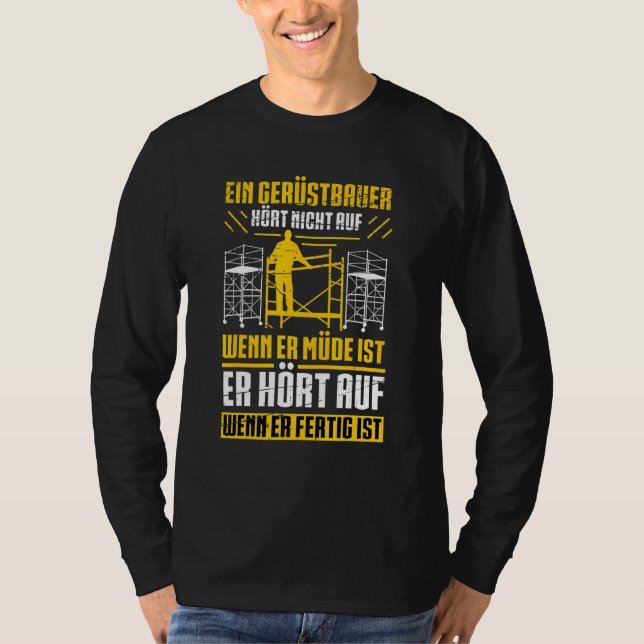 Camiseta Mens Scaffolding Profesional Scaffolding (Anverso)