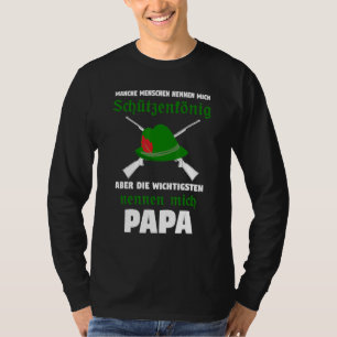 Camiseta Mens Schützenkönig Papa Disparando al Fiesta Sagi