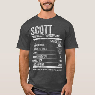 Camiseta Mens Scott Nutrition Nombre personalizado Nombre g