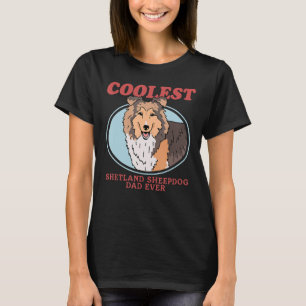 Camiseta Mens Shetland Sheepdog Dad Dog Owner Sheltie 1